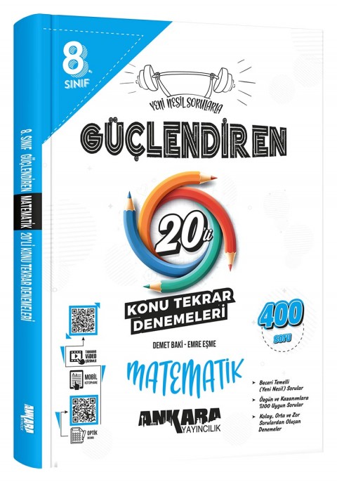 8. Sınıf Güçlendiren Matematik 20'li Konu Tekrar Denemesi