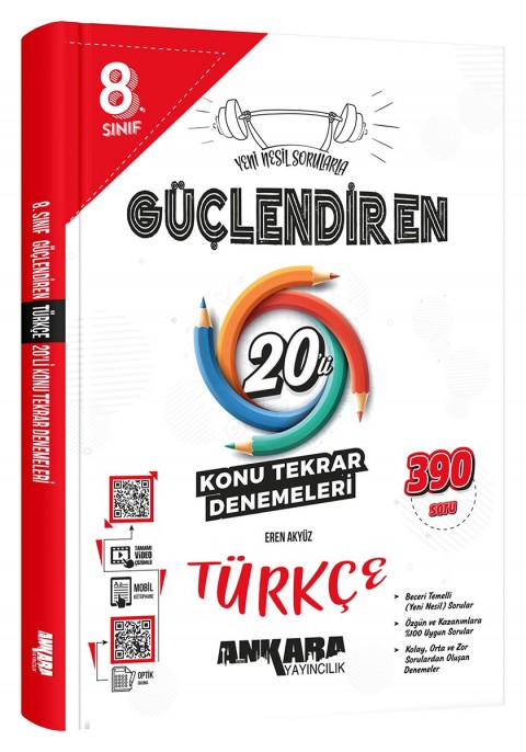 8. Sınıf GüçlendirenTürkçe 20'li Konu Tekrar Denemesi