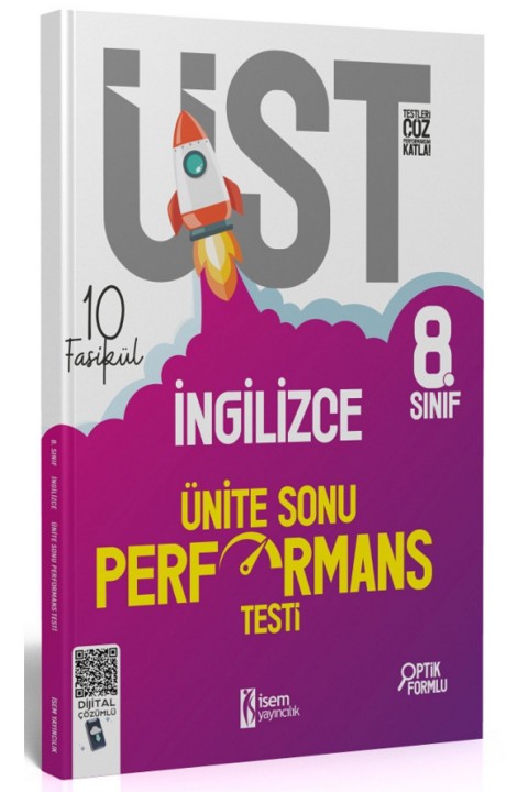 8. Sınıf İngilizce ÜST Ünite Sonu Performans Testi 10 Fasikül İsem Yayıncılık