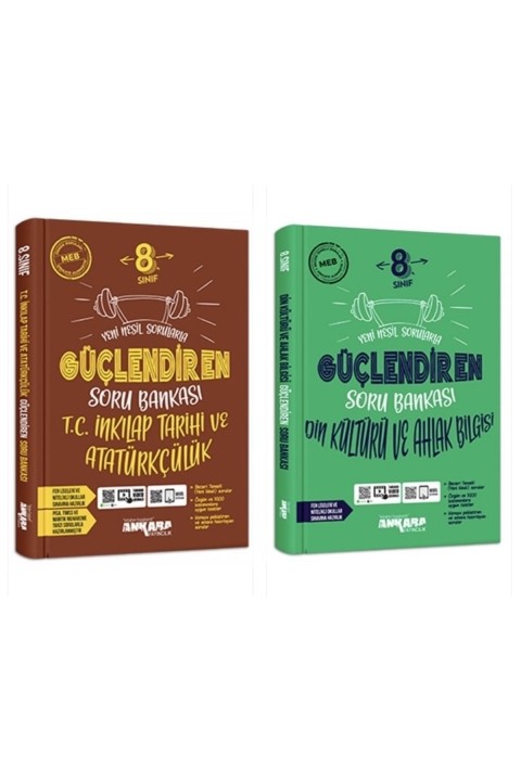 8. Sınıf Inkılap Tarihi Güçlendiren Soru Bankası & 8. Sınıf Din Kültürü Güçlendiren Soru Bankası