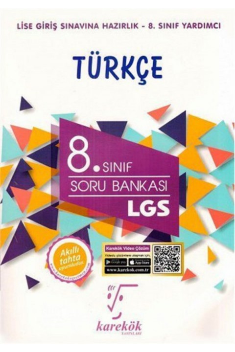 8. Sınıf LGS Türkçe Soru Bankası Karekök Yayınları