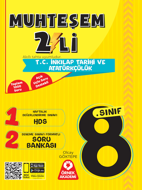 8. Sınıf Muhteşem İkili T.C. İnkılap Tarihi ve Atatürkçülük Seti Örnek Akademi