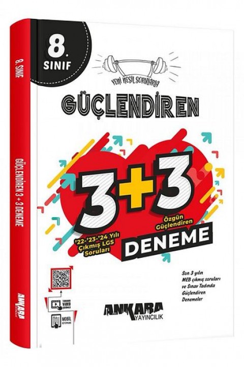 8. Sınıf Özgün Güçlendiren 3 + 3 Deneme Ankara Yayıncılık