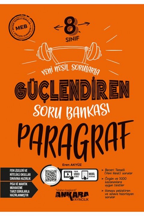 8. Sınıf Paragraf Güçlendiren Soru Bankası  2024-2025 Güncel Baskı