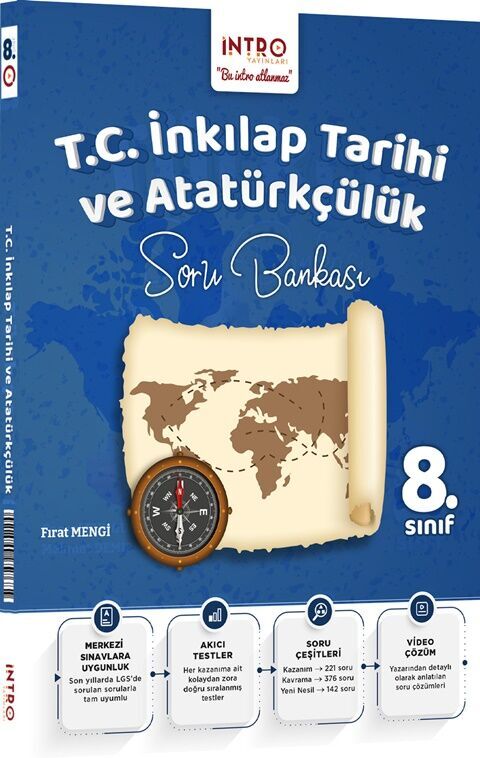 8. Sınıf T.C. İnkılap Tarihi ve Atatürkçülük Soru Bankası İntro Yayınları