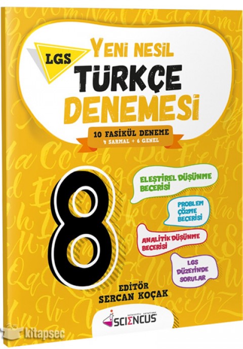 8. Sınıf Yeni Nesil Türkçe Denemesi Matematus Yayınları