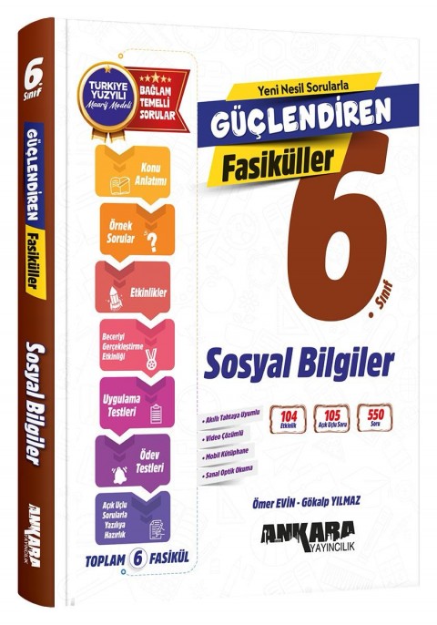 ANKARA YAY. 6.SINIF GÜÇLENDİREN SOSYAL BİLGİLER FASİKÜL SET 2027