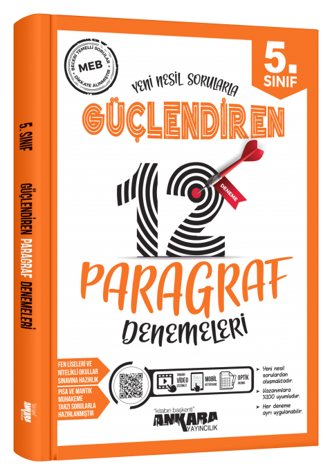 ANKARA YAYINCILIK  5.SINIF PARAGRAF 12 GÜÇLENDİREN DENEME