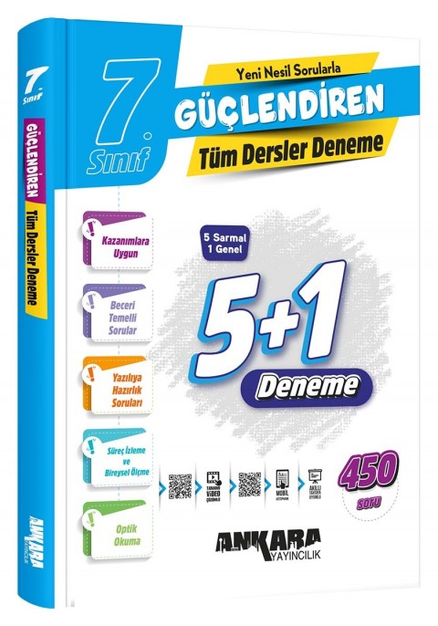 Ankara Yayıncılık 7.Sınıf Güçlendiren Tüm Dersler Deneme Sınavı