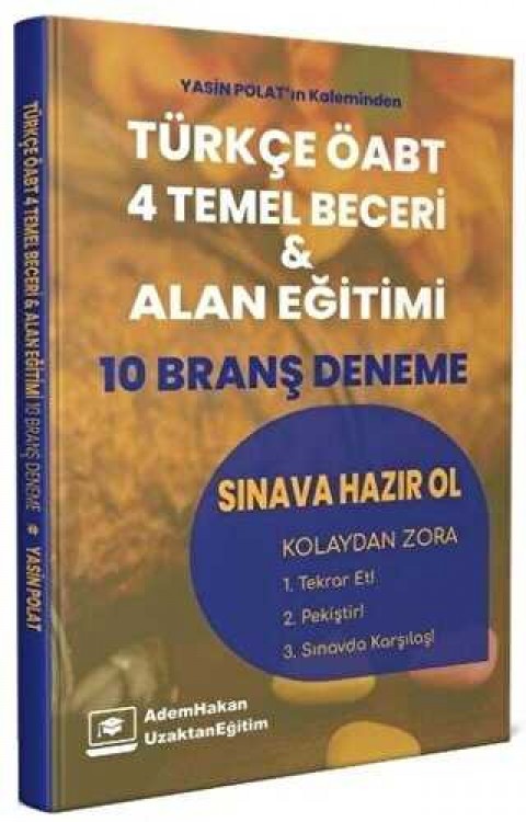 Adem Hakan ÖABT Türkçe Dört Temel Beceri ve Alan Eğitimi 10 Deneme