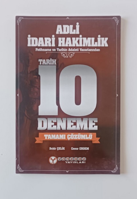 Adli İdari Hakimlik Tarih Tamamı Çözümlü 10 Deneme