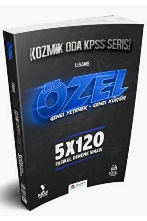 Akademi Denizi Yayıncılık KPSS GY GK Kozmik Oda Lisans 5 x 120 Deneme
