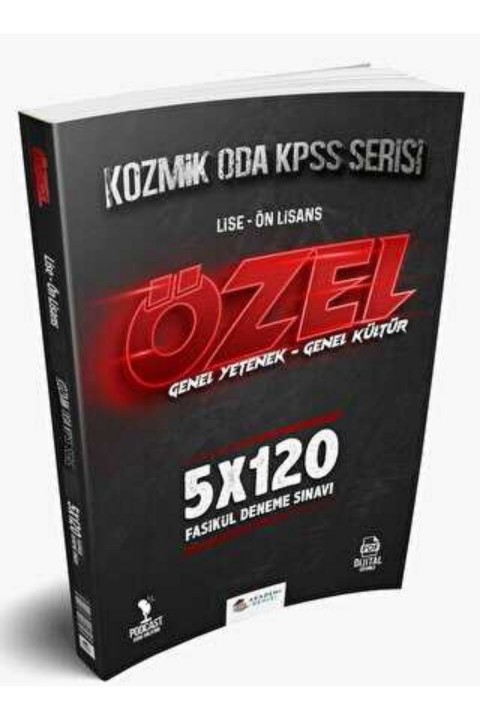 Akademi Denizi Yayıncılık KPSS GY GK Kozmik Oda Lise Önlisans 5 x 120 Deneme