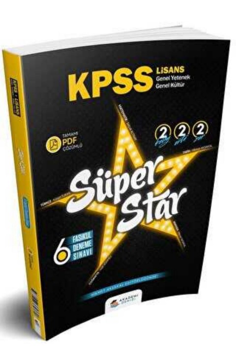Akademi Denizi Yayıncılık KPSS GY GK Süper Star 6 Deneme