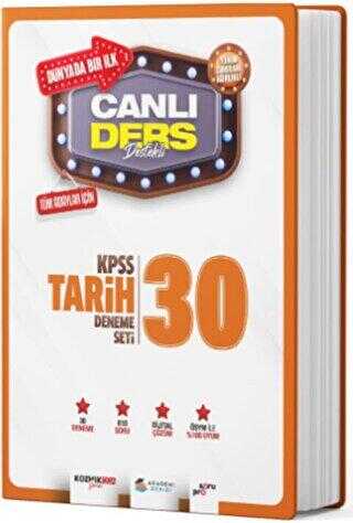 Akademi Denizi Yayıncılık KPSS Tarih Canlı Ders Süper 30 Deneme Seti