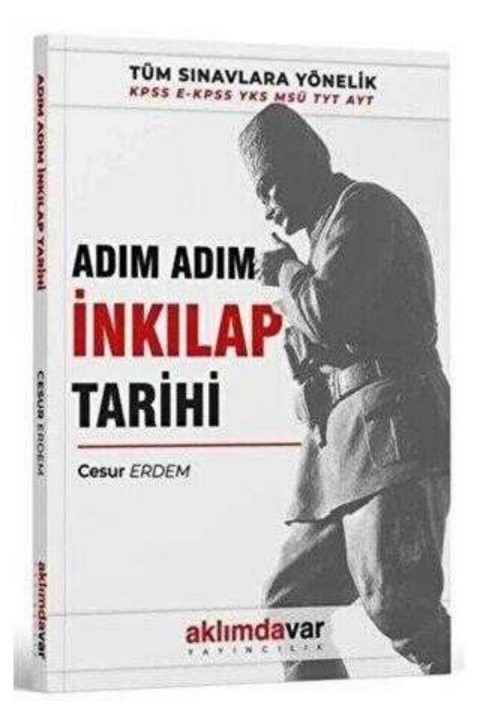 Aklımdavar Yayıncılık KPSS MSÜ YKS TYT AYT Adım Adım İnkılap Tarihi
