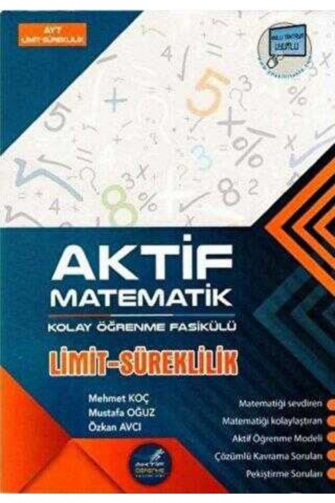 Aktif Öğrenme Yayınları YKS AYT Aktif Matematik Limit Süreklilik Kolay Öğrenme Fasikülü