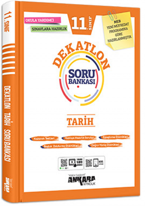 Ankara Yayıncılıık 11. Sınıf Tarih  Dekatlon Soru Bankası