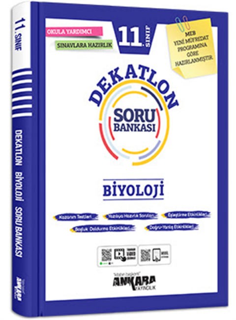 Ankara Yayıncılık 11. Sınıf Biyoloji Dekatlon Soru Bankası