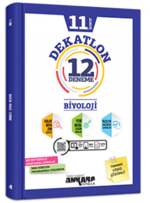 Ankara Yayıncılık 11.Sınıf Dekatlon Biyoloji Denemeleri (12 Adet)