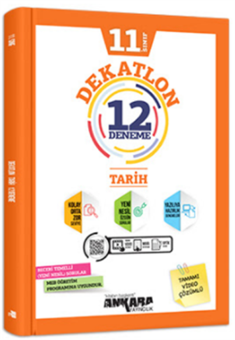 Ankara Yayıncılık 11.Sınıf Dekatlon Tarih Denemeleri (12 Adet)