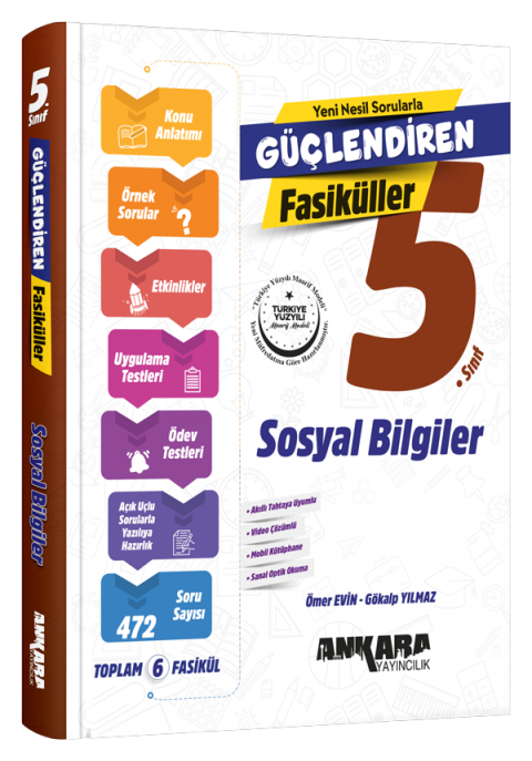 Ankara Yayıncılık 5. Sınıf Sosyal Bilgiler Güçlendiren Fasikül Seti