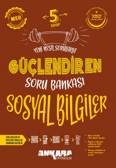 Ankara Yayıncılık 5. Sınıf Sosyal Bilgiler Güçlendiren Soru Bankası