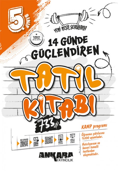 Ankara Yayıncılık 5.Sınıf 14 Günde Güçlendiren Tatil Kitabı