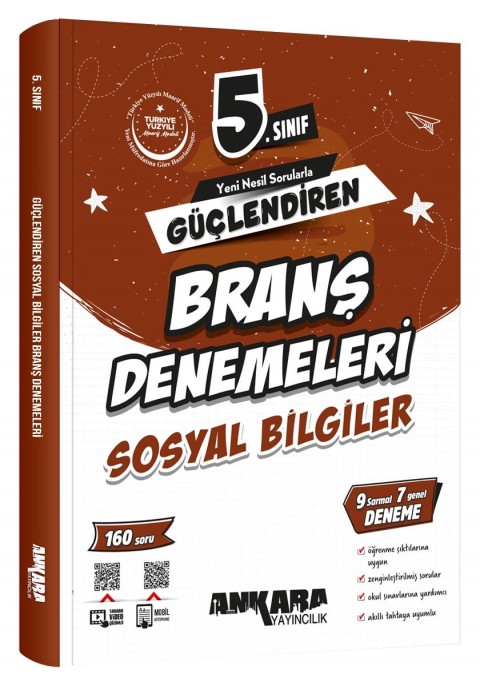 Ankara Yayıncılık 5.Sınıf Güçlendiren Sosyal Bilgiler Branş Denemeleri Ankara Yayıncılık 5.Sınıf Güçlendiren Sosyal Bilgiler Branş Denemeleri