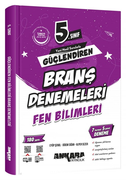Ankara Yayıncılık 5.Sınıf Güçlendiren Fen Bilimleri Branş Denemeleri