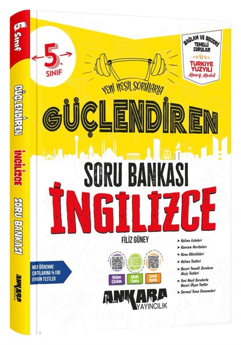 Ankara Yayıncılık 5.Sınıf Güçlendiren İngilizce Soru Bankası