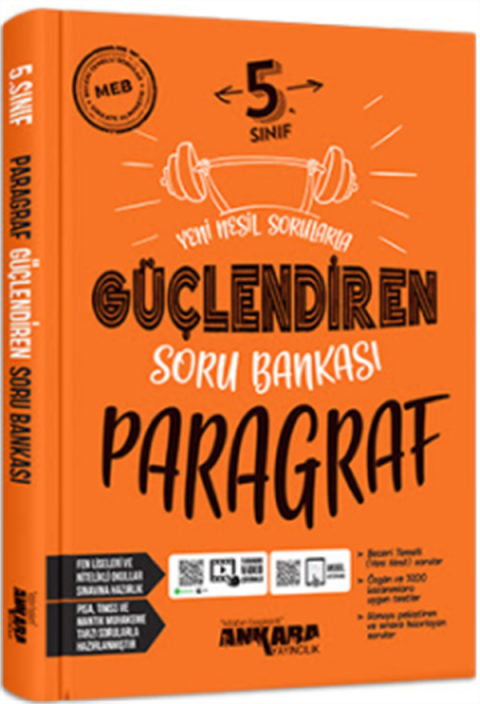 Ankara Yayıncılık 5.Sınıf Güçlendiren Paragraf Soru Bankası