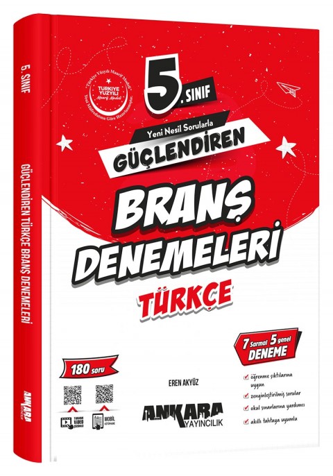 Ankara Yayıncılık 5.Sınıf Güçlendiren Türkçe Branş Denemeleri