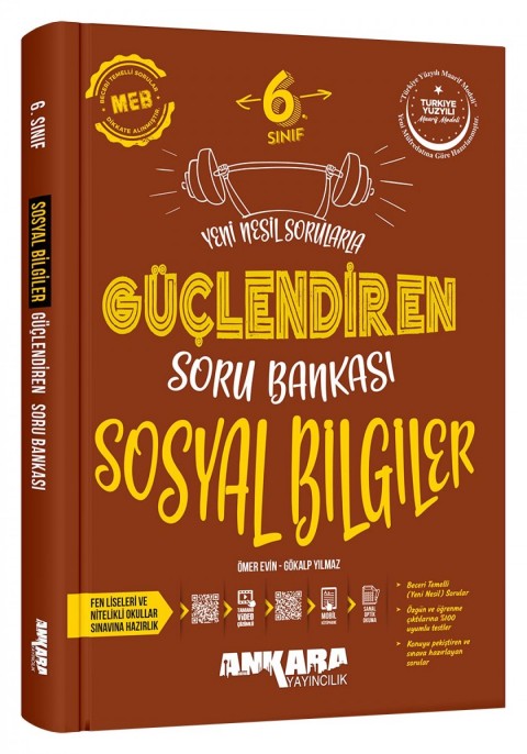 Ankara Yayıncılık 6. Sınıf Güçlendiren Sosyal Soru Bankası