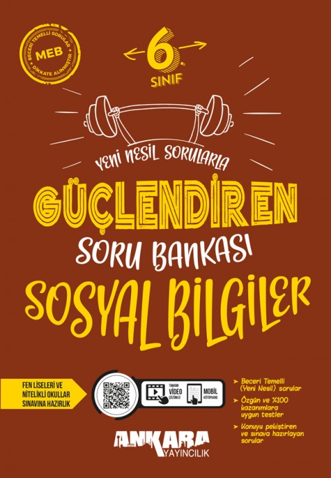 Ankara Yayıncılık 6. Sınıf Güçlendiren Sosyal Soru Bankası
