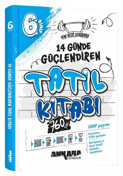 Ankara Yayıncılık 6.Sınıf 14 Günde Güçlendiren Tatil Kitabı