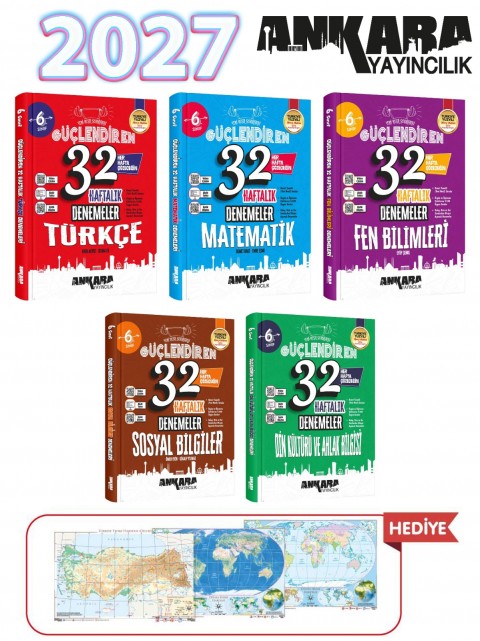Ankara Yayıncılık 6.Sınıf Güçlendiren 32 Haftalık Denemeleri Seti 2027