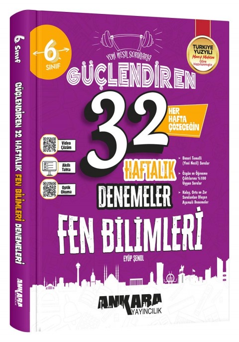 Ankara Yayıncılık 6.Sınıf Güçlendiren Fen Biilimleri Denemeleri