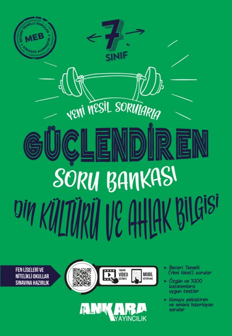 Ankara Yayıncılık 7. Sınıf Güçlendiren Din Kültürü Soru Bankası