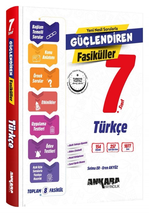 Ankara Yayıncılık 7. Sınıf Güçlendiren Türkçe Fasiküller