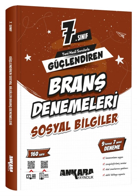 Ankara Yayıncılık 7.Sınıf Güçlendiren Sosyal Bilgiler Branş Denemeleri