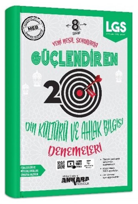 Ankara Yayıncılık 8. Sınıf Din Kültürü Ve Ahlak Bilgisi 20 Güçlendiren Denemeleri