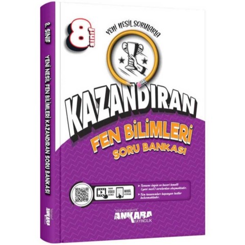 Ankara Yayıncılık 8. Sınıf Kazandıran Fen Bilimleri Soru Bankası