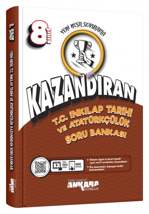 Ankara Yayıncılık 8. Sınıf Kazandıran inkılap Tarihi ve Soru Bankası