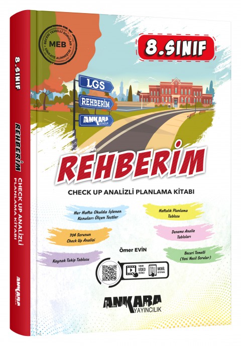 Ankara Yayıncılık 8. Sınıf LGS Rehberim Check Up Analizli Planlama Kitabı