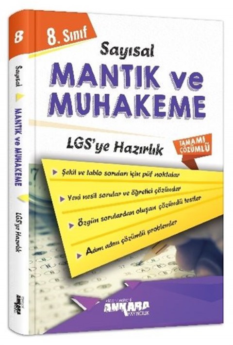 Ankara Yayıncılık 8. Sınıf Sayısal Muhakeme ve Mantık Soru Bankası Çözümlü