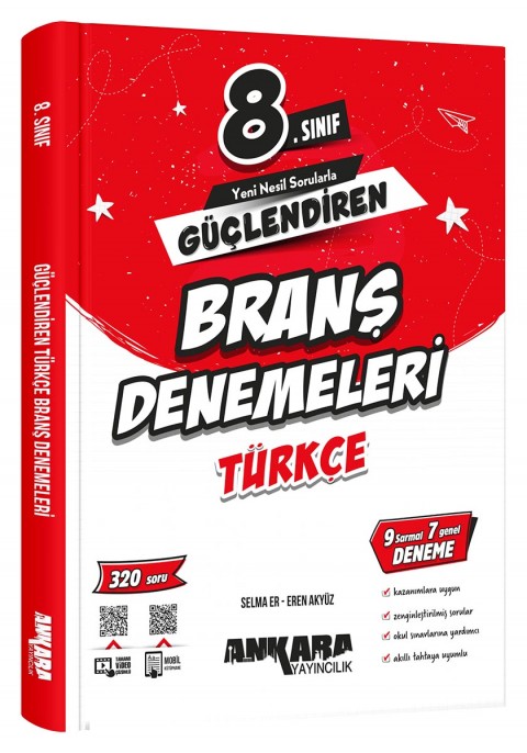Ankara Yayıncılık 8.Sınıf Güçlendiren Türkçe Branş Denemeleri
