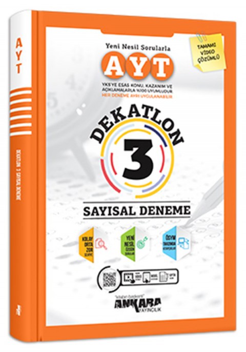 Ankara Yayıncılık AYT Dekatlon Sayısal 3 Deneme