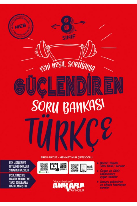 Ankara Yayıncılık Ankara Yayınları 8. Sınıf Güçlendiren Türkçe + Fen Bilimleri Soru Bankası Seti