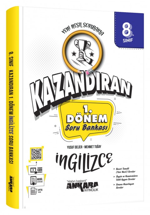 Ankara Yayıncılık LGS Kazandıran 8.Sınıf 1.Dönem İngilizce Soru Bankası